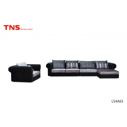 Hot Promotional Selling Corner Leather Sofa Set with Good Price (LS4A65)