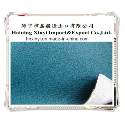 Hot Sale Blue Color PVC Leather for Sofa& Shoes&Upholstery