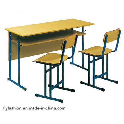 Hot Sale High Quality Cheap Double Student Desk and Chair Set (SF-22D)