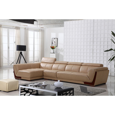 Hot Sale Leather Sectional Sofa with Chaise (N810)