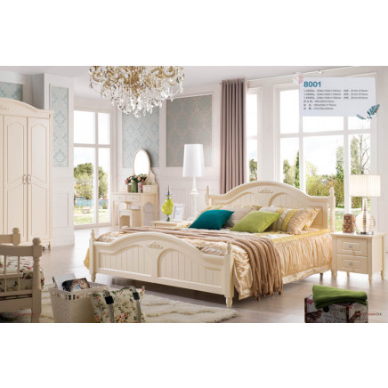 Hot Sale! Modern White Bedroom Bed (JB-8001)