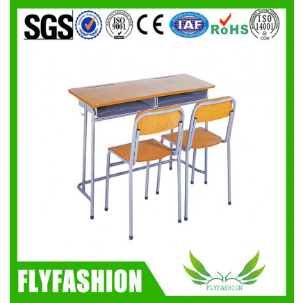Hot-Sale School Classroom Doule Desk and Chair