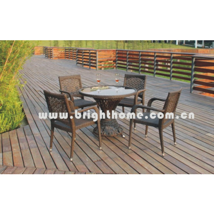 Hot Sales! Brighthome Restaurant Dining Chair and Table Set