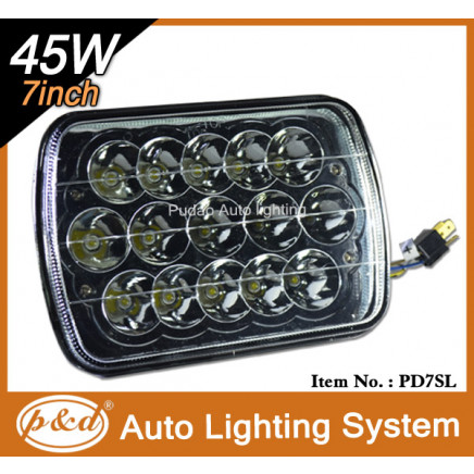 Hot Seller Rectangle 5X7 7inch 45W 10-30V LED Seal Beam (PD7SL)