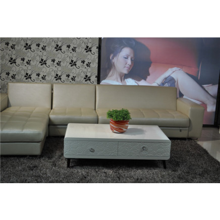 Hot Selling MDF White High Gloss Modern Coffee Table (CJ-2022A)
