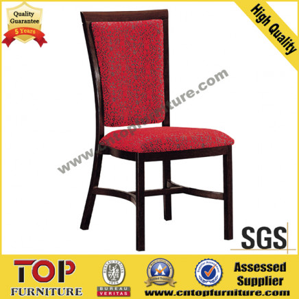 Hotel Metal Wood-Look Restaurant Dining Chair