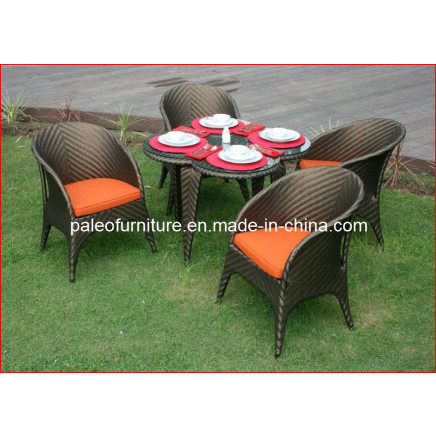 Hotel Rattan Dining Set Restaurant Wicker Table and Chair (PAD-082)