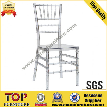 Hotel Removable Cushion PMMA Banquet Tiffany Chair