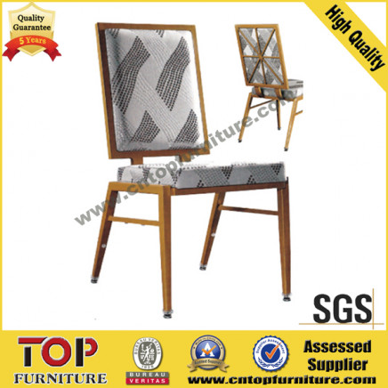 Hotel Wave Back Restaurant Metal Dining Chair