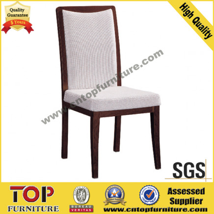 Hotel Wood-Looking Metal Dining Chair