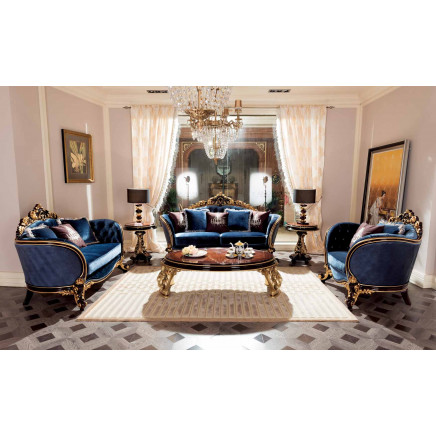Hu-B5032b Classical Wooden Furniture Sofa