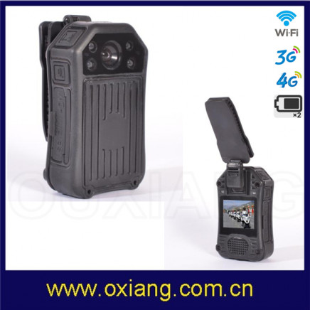 IP56 WiFi 3G HD Police Monitor Camera with 2000mAh Battery