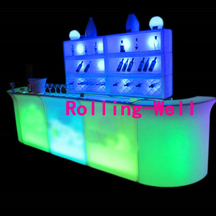 Illuminated LED Bar Counter/ Modern LED Glowing Bar Furniure