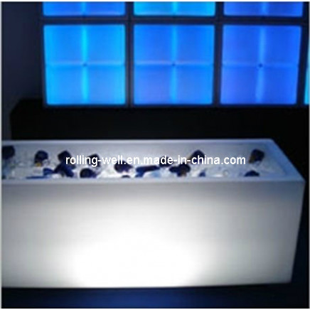 Illuminated LED Rectange Lighting Ice Bucket