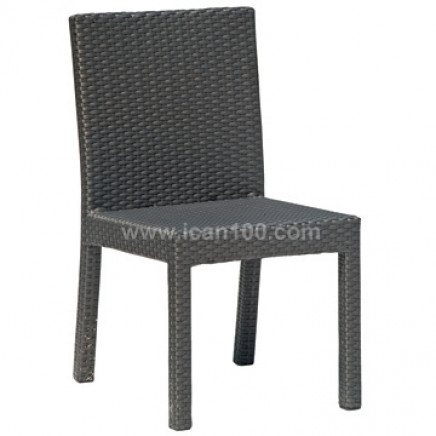 Indoor and Patio Use Aluminum Wicker Dining Side Chair (RC-06003)