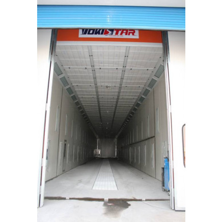 Industrial Powder Gas Heated Filter Spray Booth