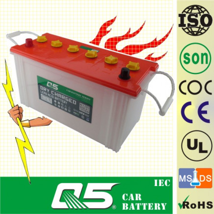 JIS-N100 12V100AH, JIS Dry Charged Car Battery Auto Battery