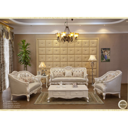 Jasmine White Kids Furniture Sofa Set (sql-871)