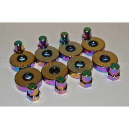 Jdm Aluminum Neo Chrome Vtec Valve Cover Washer Seal Bolts