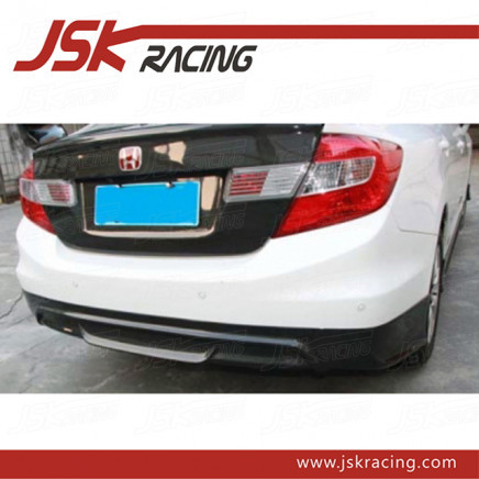 Jsk-2 Style Carbon Fiber Rear Lip for 2011-2012 Honda Civic 4D