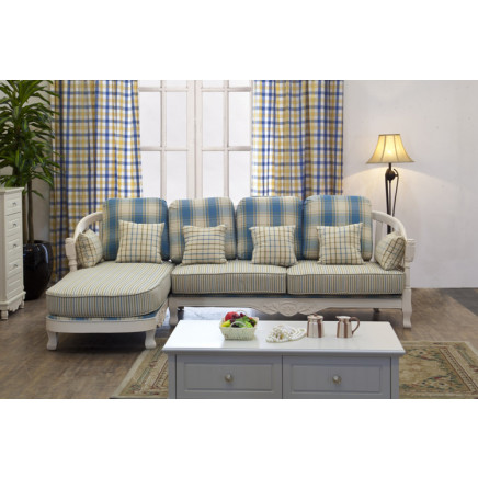 L-Shape Home Fabric Sofa (SQL-857)