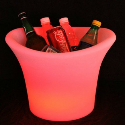 LED Ice Beer Buckets, LED Buckets for Fruit or Wine, LED Acrylic Ice Bucket