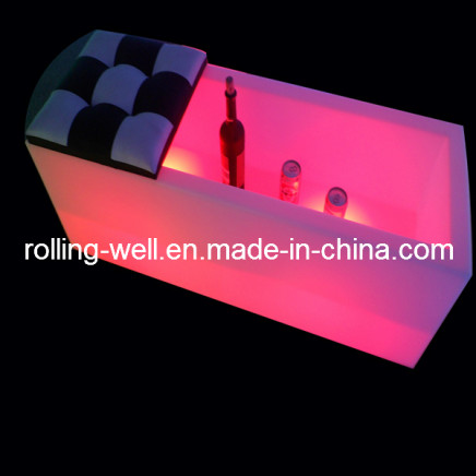 LED Ice Bucket, Customized Design Waterproof Flashing Rechargeable LED Ice Bucket with Logo for Bar (RW-146)