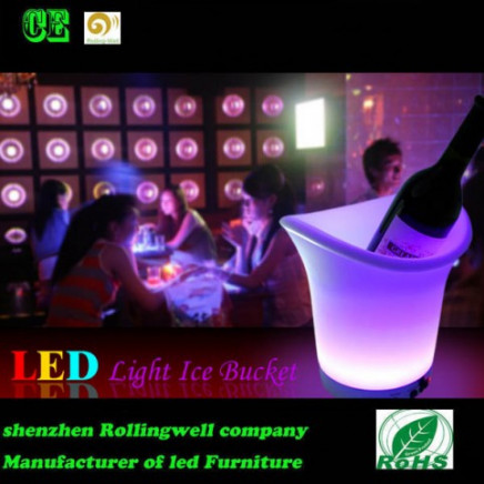LED Ice Bucket/Plastic LED Ice Bucket for Party Decoration
