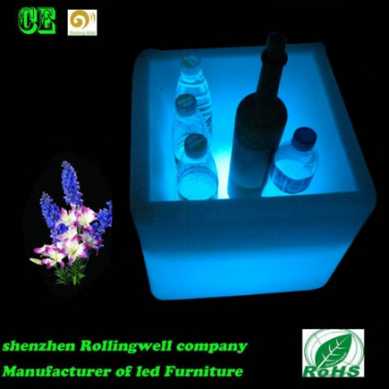 LED Ice Bucket for Beer, Flashing Bucket with Multicolor Lights