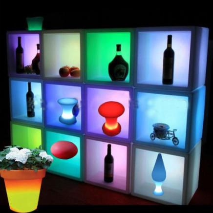 LED Ice Bucket for Party / Luminous Plastic Cabinet
