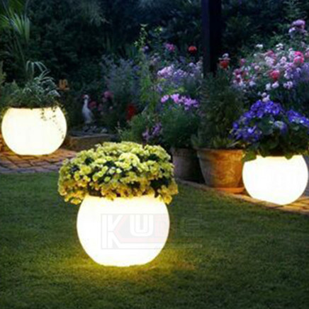 LED Light Pots for The Garden Pots Glow at Night