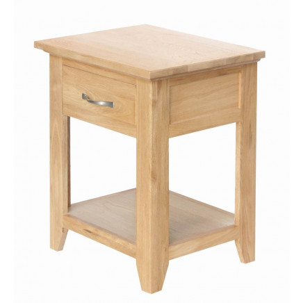 Lamp Table with Drawer/Solid Oak Lamp Table/Living Room Furniture