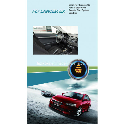 Lancer Ex Entry Keyless Go Smart Key Push Button Remote Start Can-Bus Alarm for Mitsubishi