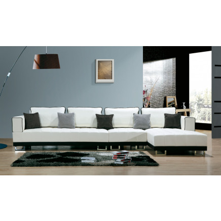 Leather Metal Living Room Sofa Furniture (868)