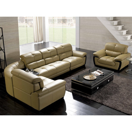 Leather Sectional Sofa Sectionals (Y085)