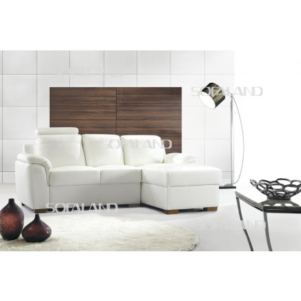 Leather Sofa with Chaise (581)