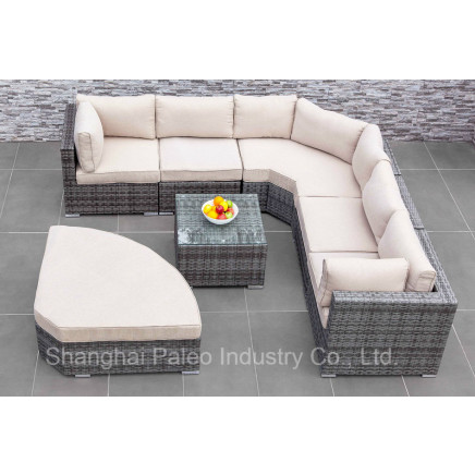 Leisure Furniture Patio Garden Wicker Outdoor Rattan Sofa Set (PAS-1636)