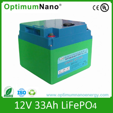LiFePO4 Battery Pack 12V 33ah Golf Trolley Battery
