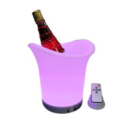 Lighted LED Ice Bucket/Color Changing Light up Ice Bucket/Plastic Rechargeable LED Ice Bucket
