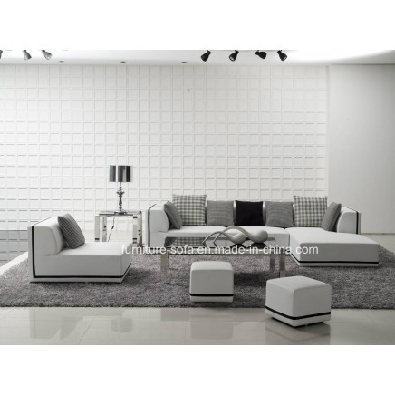 Living Furniture Fabric Sofa Leather Sofa (S041)