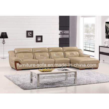Living Room Chinese Style Modern Leather Sofa (B95)