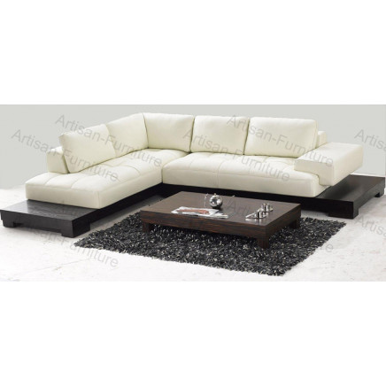 Living Room White Modular Leather Sofa (JP-sf-230)
