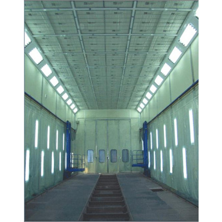 Long Bus Spray Paint Booth, Coating Line Machine