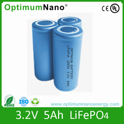 Long Life Cycle Cylindrical Cell 5ah 3.2V LiFePO4