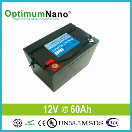Long Life Lithium Ion Battery 12V 60ah for Solar Light