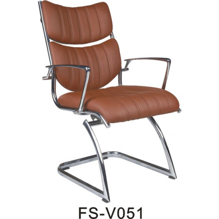 Low Back PU Swivel Executive Office Visitor Chair (FS-V051)