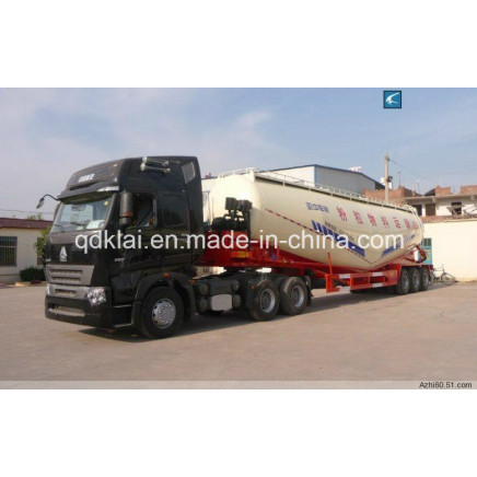 Lufeng 3 Axles 65cbm Bulk Cement Tanker Semi Trailer