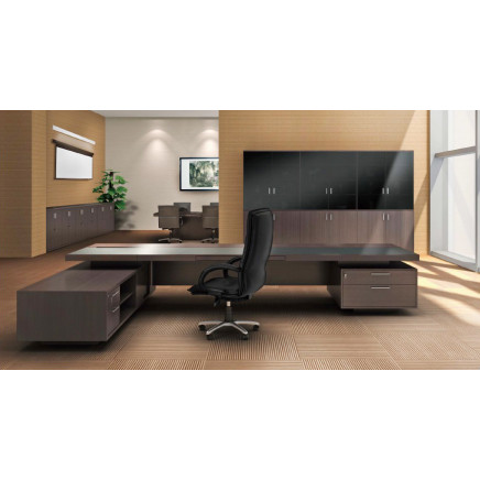 Luxurious Design Office Furniture L Shape Executive Office Table (HX-NT3101)