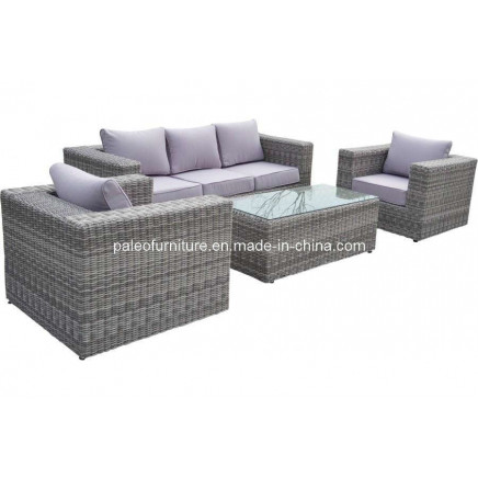 Luxury Round Rattan Sofa (PAS-044.4)