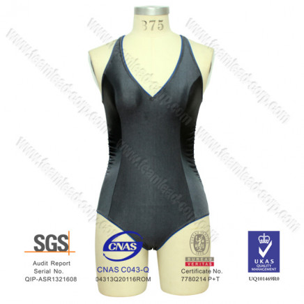 Lycra V-Neck One-Piece